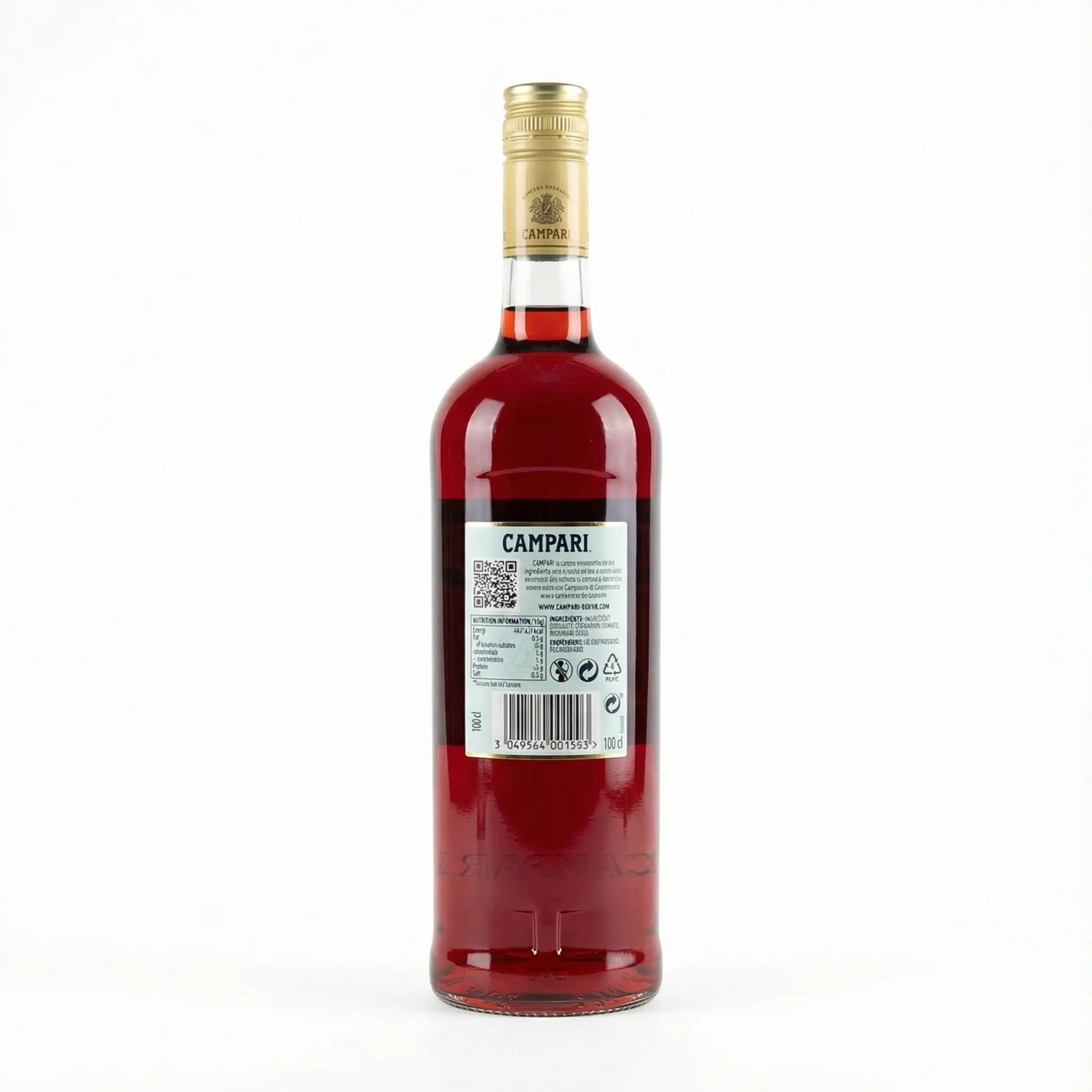 etiquette campari aperitif amer italien 1 litre