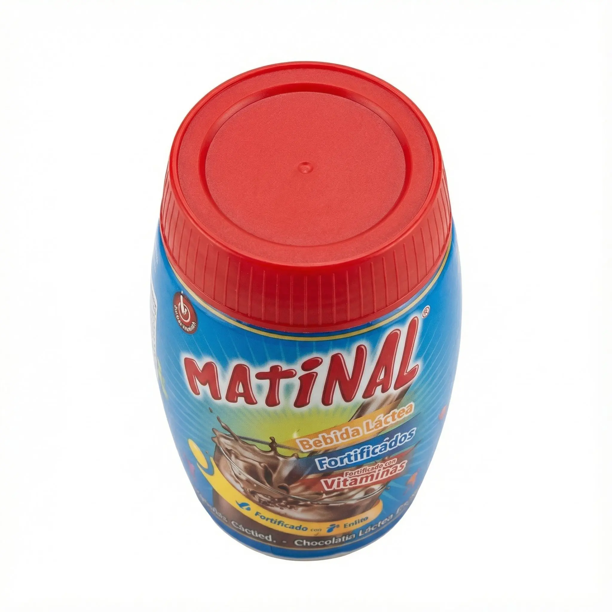 Couvercle rouge pot Matinal boisson cacao petit dejeuner