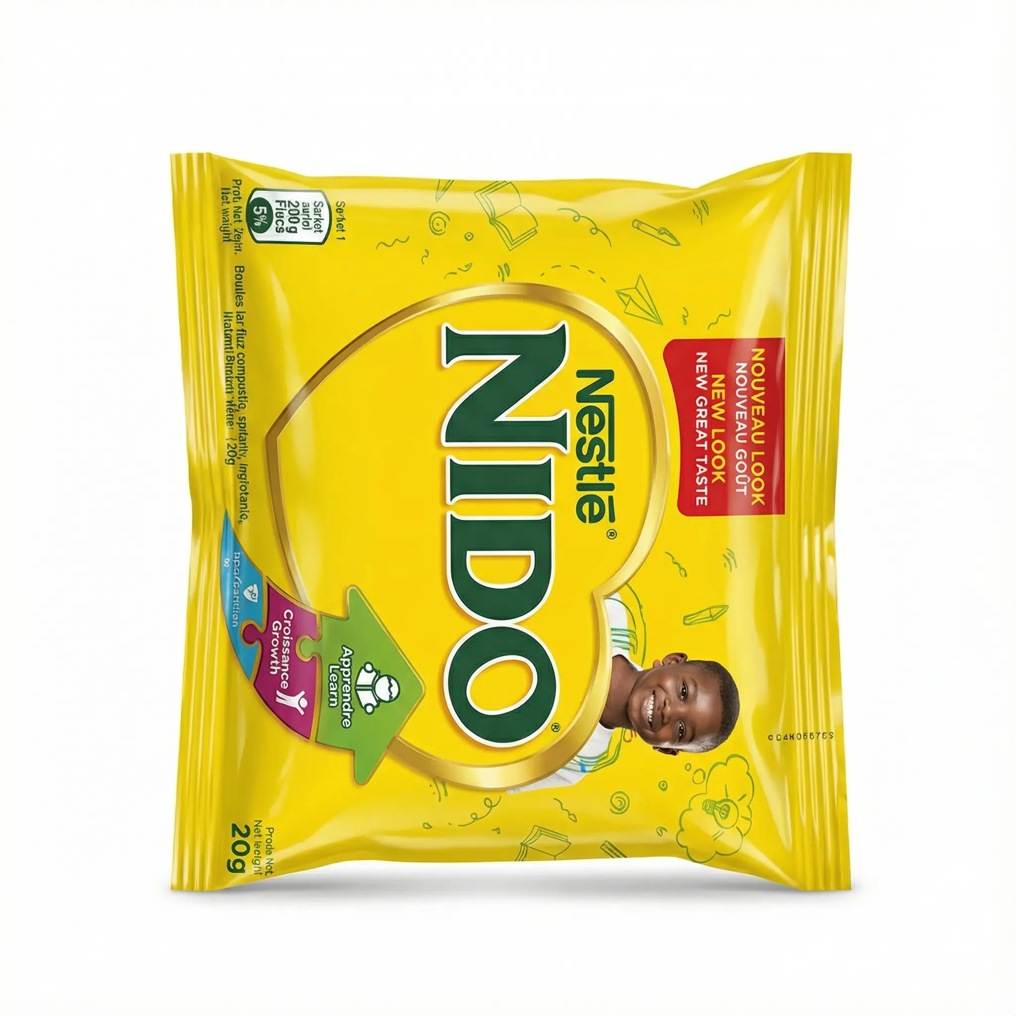 lait NIDO Cameroun sachet 20g pratique au quotidien